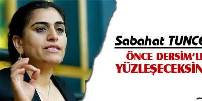 Tuncel: Önce Dersim'le yüzleşeceksiniz