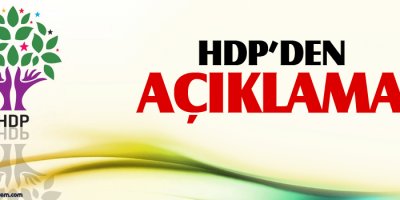 HDP'den açıklama