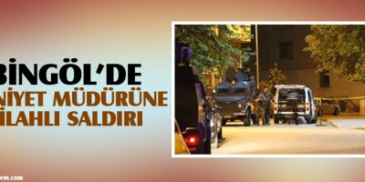 Bingölde emniyet müdürüne silahlı saldırı