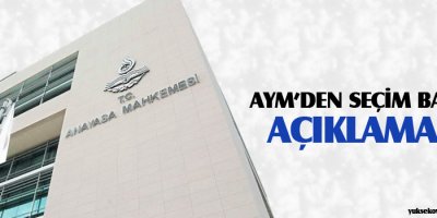 AYMden seçim barajı açıklaması