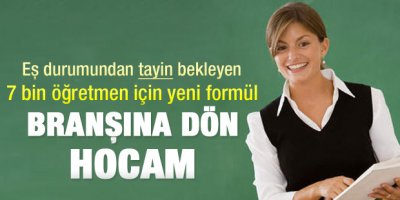7 Bin öğretmen için formül