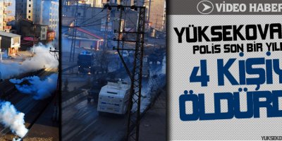 Yüksekovada polis son bir yılda 4 kişiyi öldürdü