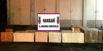 Yüksekova'da 35 bin paket kaçak sigara ele geçirildi
