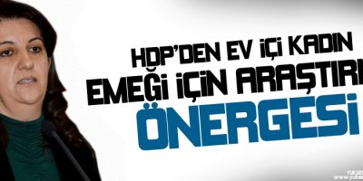 HDPden ev içi kadın emeği için araştırma önergesi
