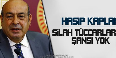 Kaplan: Silah tüccarlarının şansı yok