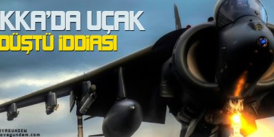 Rakkada uçak düştü iddiası