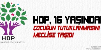 HDP, 16 yaşındaki çocuğun tutuklanmasını meclise taşıdı