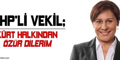 CHPli vekil: Kürt halkından özür dilerim