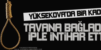 Yüksekovada bir intihar