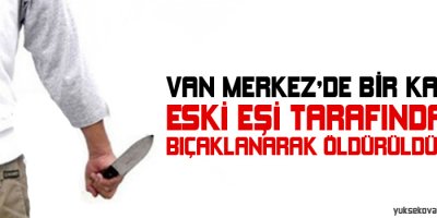 Van Merkez'de Bir Kadın, Eski Eşi Tarafından Bıçaklanarak Öldürüldü