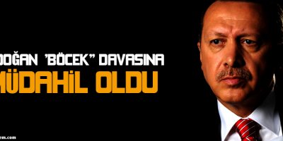 Erdoğan böcek davasına müdahil oldu