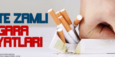 İşte zamlı sigara fiyatları!