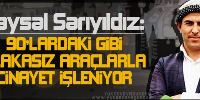 Sarıyıldız: '90'lardaki gibi plakasız araçlarla cinayet işleniyor