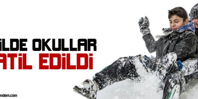 10 ilde okullar tatil