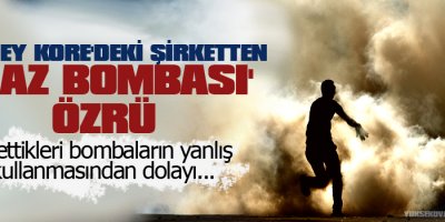 Güney Kore'deki şirketten 'gaz bombası' özrü