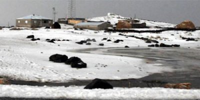 Çaldırana kar erken geldi!