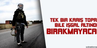 'Tek bir karış toprağı bile işgal altında bırakmayacağız'