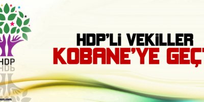 HDPli vekiller Kobaniye geçti