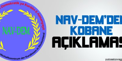 NAV-DEMden Kobanê açıklaması