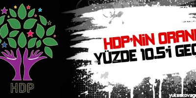 HDP'nin oranı yüzde 10.5'i geçti