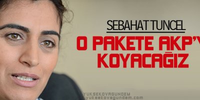 Tuncel: O pakete AKP'yi koyacağız