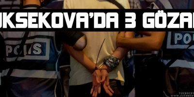 Yüksekova'da da 3 gözaltı