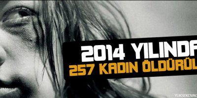 2014te 257 kadın öldürüldü