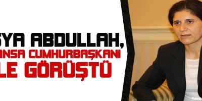 Asya Abdullah, Fransa Cumhurbaşkanı ile görüştü