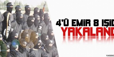 4ü emir 8 IŞİDli yakalandı