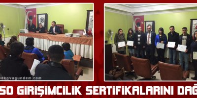 Girişimciler Sertifika Aldı