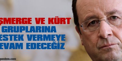 Peşmerge ve Kürt gruplarına destek vermeye devam edeceğiz