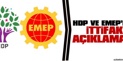 HDP ve EMEPden ittifak açıklaması