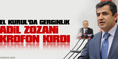 Genel Kurulda Gerginlik, Zozani Mikrofon Kırdı