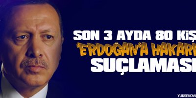 Son 3 ayda 80 kişiye 'Erdoğan'a hakaret' suçlaması