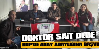 Dr. Sait dede HDPde aday adaylığına başvurdu