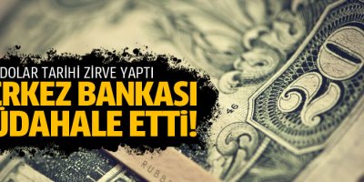Dolar zirve yaptı, Merkez Bankası müdahale etti