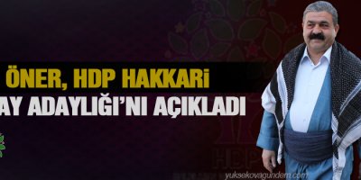 Öner HDP'den Aday Adayı