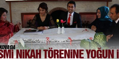 Yüksekova'da Resmi Nikah Törenine Yoğun İlgi
