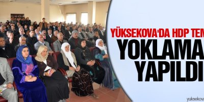 Yüksekova'da HDP Temayül Yoklaması Yapıldı
