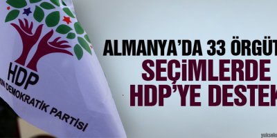 Almanyada 33 örgütten seçimlerde HDPye destek