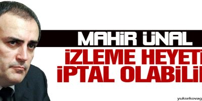 'Erdoğan sürecin mimarı, İzleme Heyeti iptal olabilir!'