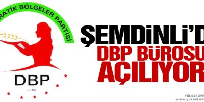 Şemdinli'de DBP Bürosu açılıyor