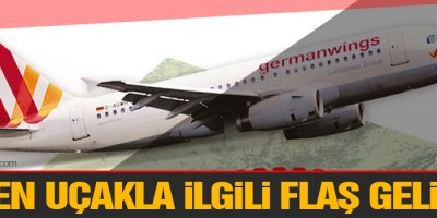 Düşen uçakla ilgili flaş gelişme