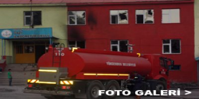 Gazi İlköğretim Okulun'da Yangın Çıktı