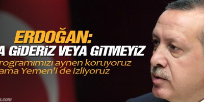 Erdoğan: İran'a gideriz veya gitmeyiz