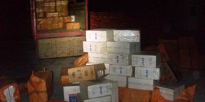 Depin’de 84 bin 500 paket sigara ele geçirildi