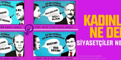 Kadınlar ne dedi, siyasetçiler ne anladı