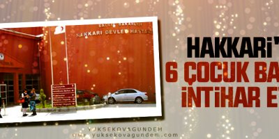 Hakkari'de 6 çocuk babası intihar etti