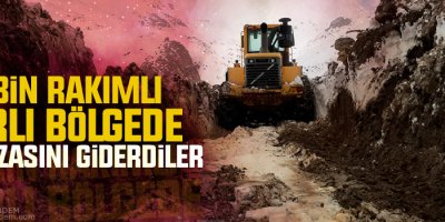 3 Bin Rakımlı Karlı Bölgede Su Arızasını Giderdiler