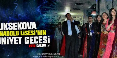 Yüksekova Toki Anadolu Lisesi'nin Mezuniyet Gecesi